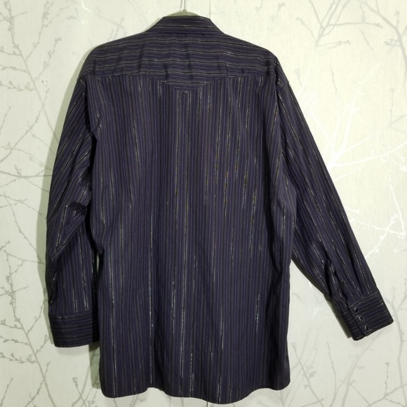 Panhandle Slim Purple Striped Western Shirt - Picture 4 of 4